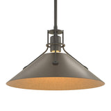 Henry Steel Shade Pendant in Natural Iron, Bronze by Hubbardton Forge