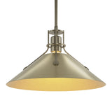 Henry Steel Shade Pendant in Soft Gold, Modern Brass by Hubbardton Forge