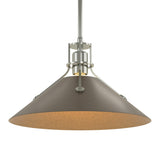Henry Steel Shade Pendant in Sterling, Bronze by Hubbardton Forge