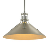 Henry Steel Shade Pendant in Sterling, Soft Gold by Hubbardton Forge