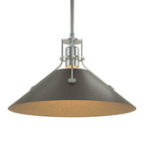 Henry Steel Shade Pendant in Vintage Platinum, Oil Rubbed Bronze by Hubbardton Forge