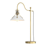 Henry Table Lamp in Modern Brass, White by Hubbardton Forge