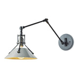 Henry Wall Sconce, shown in Black, Black, by Hubbardton Forge