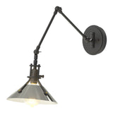 Henry Wall Sconce in Black, Sterling by Hubbardton Forge