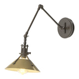 Henry Wall Sconce in Dark Smoke, Modern Brass by Hubbardton Forge