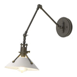 Henry Wall Sconce in Natural Iron, White by Hubbardton Forge