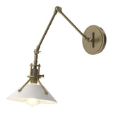 Henry Wall Sconce in Soft Gold, White by Hubbardton Forge