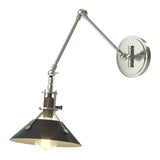 Henry Wall Sconce in Sterling, Black by Hubbardton Forge