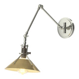 Henry Wall Sconce in Sterling, Modern Brass by Hubbardton Forge