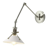 Henry Wall Sconce in Sterling, White by Hubbardton Forge