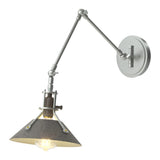 Henry Wall Sconce in Vintage Platinum, Natural Iron by Hubbardton Forge