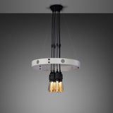 Hero Light Chandelier Stone Large Smoked Bronze By Buster And Punch