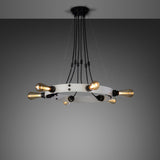 Hero Light Chandelier Stone Medium Brass By Buster And Punch Bulb View