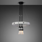 Hero Light Chandelier Stone Medium Steel By Buster And Punch