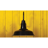 Hex Factory Industrial Wall Light - Black