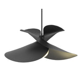 Hibiscus Pendant Large in Black by Hubbardton Forge