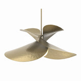 Hibiscus Pendant Large in Modern Brass by Hubbardton Forge