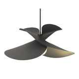 Hibiscus Pendant Large in Natural Iron by Hubbardton Forge