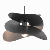 Hibiscus Pendant Small in Black by Hubbardton Forge