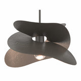 Hibiscus Pendant Small in Dark Smoke by Hubbardton Forge