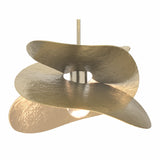 Hibiscus Pendant Small in Modern Brass by Hubbardton Forge