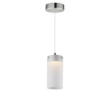 Highball LED Pendant by ET2 - Satin Nickel - Frost