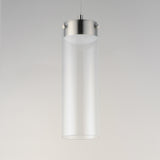 Highball LED Single Pendant by ET2 - Satin Nickel - Clear