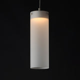 Highball LED Single Pendant by ET2 - Satin Nickel - Frost