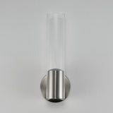 Highball LED Wall Light by ET2 - Satin Nickel - Clear