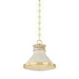 Highclere Pendant - 12.75 Inch - Off-White by Hudson Valley