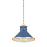Highclere Pendant - 17.75 Inch - Soft French Blue by Hudson Valley