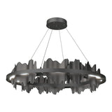 Hildene Circular LED Pendant in Black, Black by Hubbardton Forge