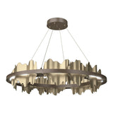 Hildene Circular LED Pendant in Bronze, Soft Gold by Hubbardton Forge