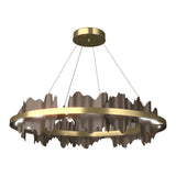 Hildene Circular LED Pendant in Modern Brass, Bronze by Hubbardton Forge