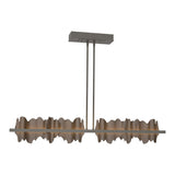 Hildene LED Linear Suspension in Dark Smoke, Bronze by Hubbardton Forge