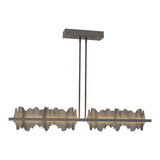 Hildene LED Linear Suspension in Oil Rubbed Bronze, Dark Smoke by Hubbardton Forge