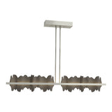 Hildene LED Linear Suspension in Sterling, Dark Smoke by Hubbardton Forge