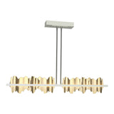 Hildene LED Linear Suspension in Sterling, Modern Brass by Hubbardton Forge