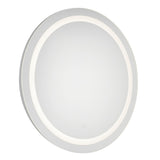 Hillmont Round Lighting Mirror Medium By Kuzco Side View
