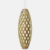 Hīnaki Pendant Light Bamboo Lime 20 Inch By David Trubridge