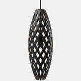 Hīnaki Pendant Light Black 2 Sides 55 Inch By David Trubridge