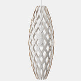 Hīnaki Pendant Light White 2 Sides 55 Inch By David Trubridge