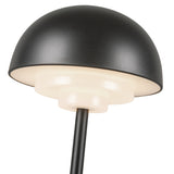 Hinata Portable Table Lamp Black By Kuzco Detailed View