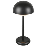 Hinata Portable Table Lamp Black By Kuzco Front View