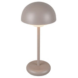 Hinata Portable Table Lamp Moonstone Grey By Kuzco Front View