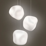 Hoba Suspension Midi White By Foscarini Lifestyle View