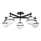 Hollis Large Semi-flush Mount - Black - by Hinkley