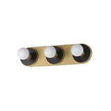 Hollywood Sconce Vanity Light Black / Natural Aged Brass by Maxim Lighting