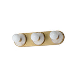 Hollywood Sconce Vanity Light Whit Alabaster / Natural Aged Brass by Maxim Lighting
