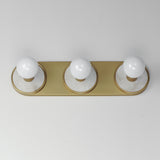 Hollywood Sconce Vanity Light Whit Alabaster / Natural Aged Brass by Maxim Lighting